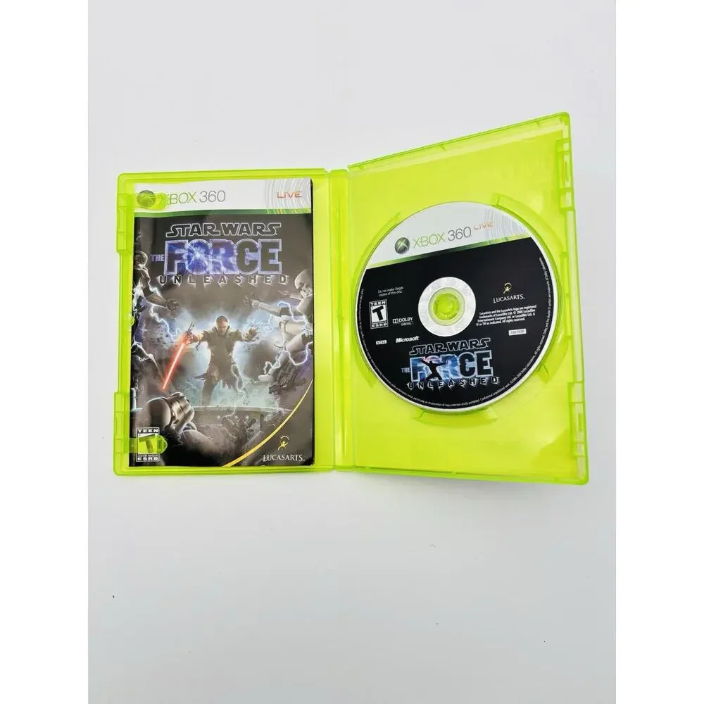 Star Wars: The Force Unleashed (Microsoft Xbox 360, 2008) CIB Complete / Tested